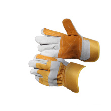 NMSAFETY cow split leather working gloves